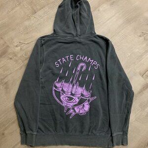 State Champs Pop Punk Band Umbrella Sweatshirt Hoodie Gray Men's Small S Purple